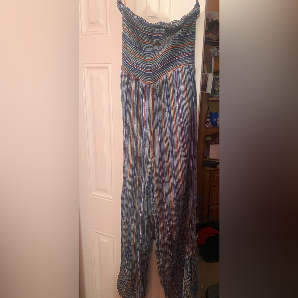 Strapless multi colored Jumpsuit